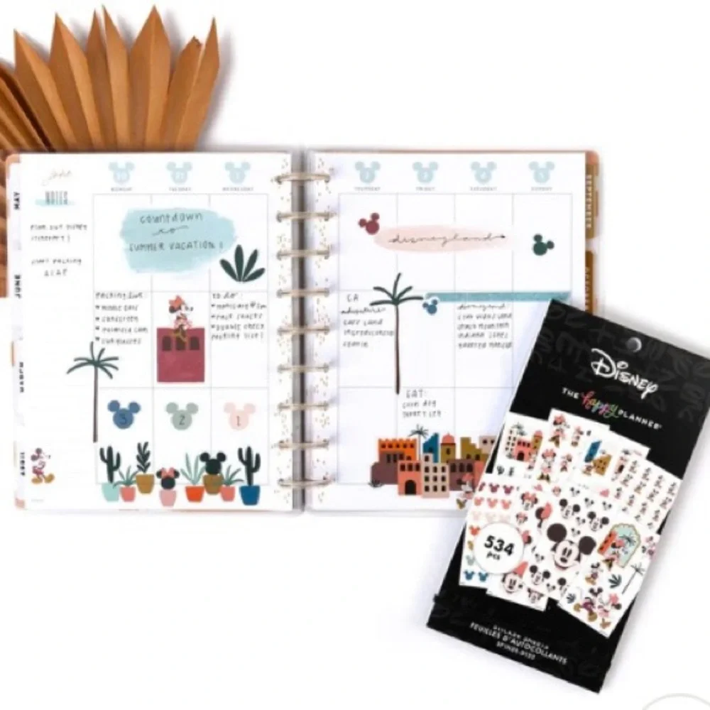 NIP Disney Oasis Adventure Classic Accessory Pk & Sticker Pack-The Happy Planner